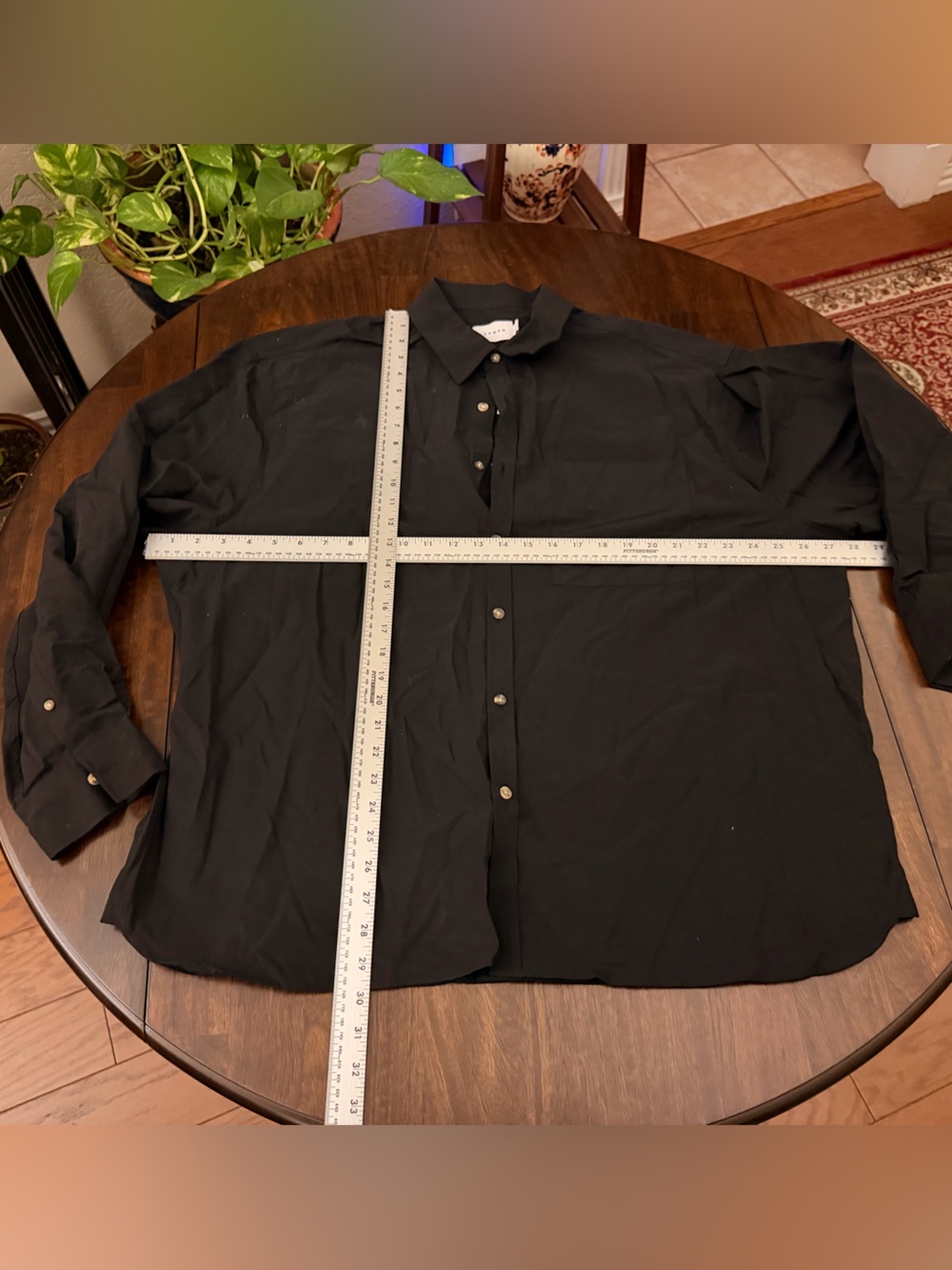 Topman Black Lightweight Button-Front Shirt Jacket